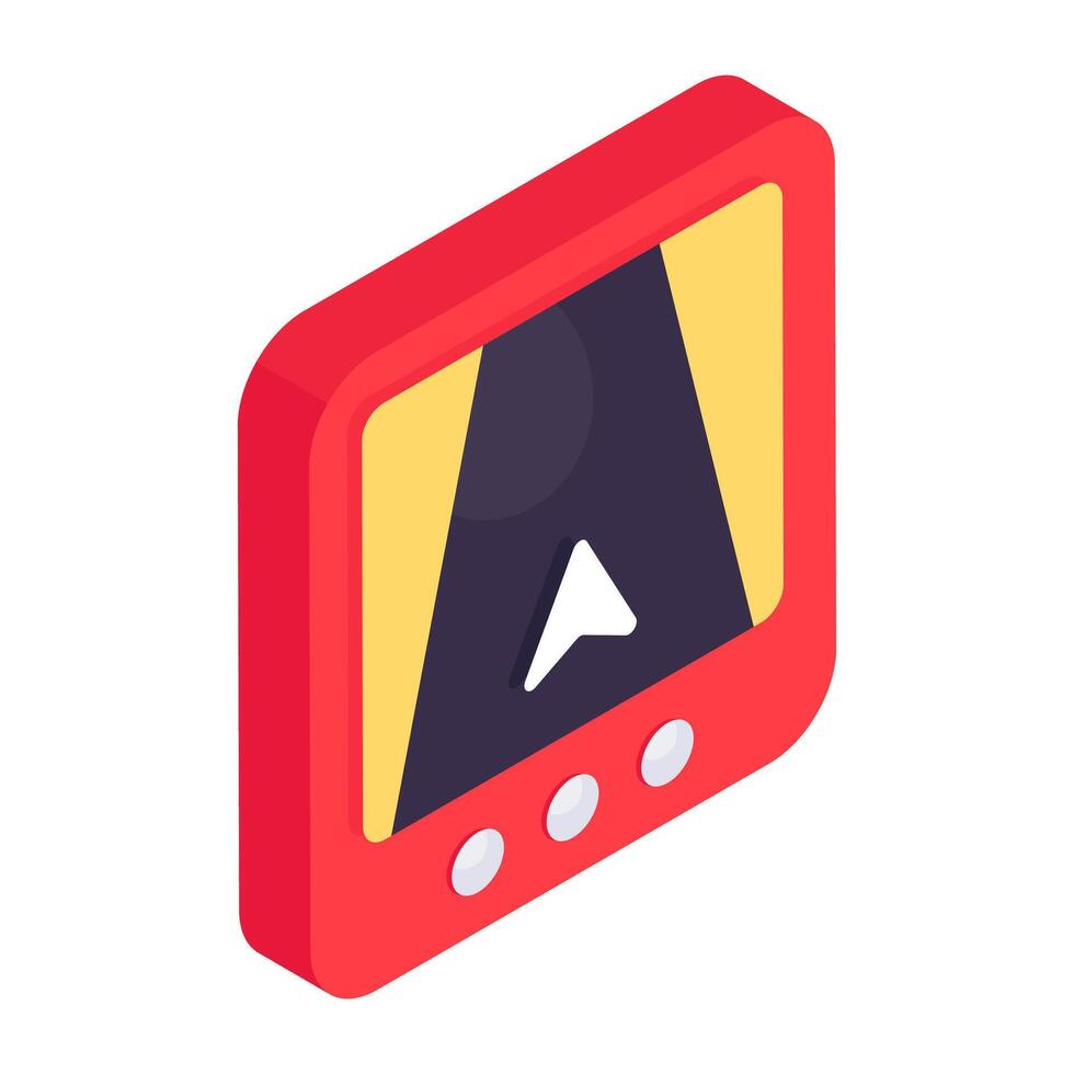 A unique design icon of online location vector
