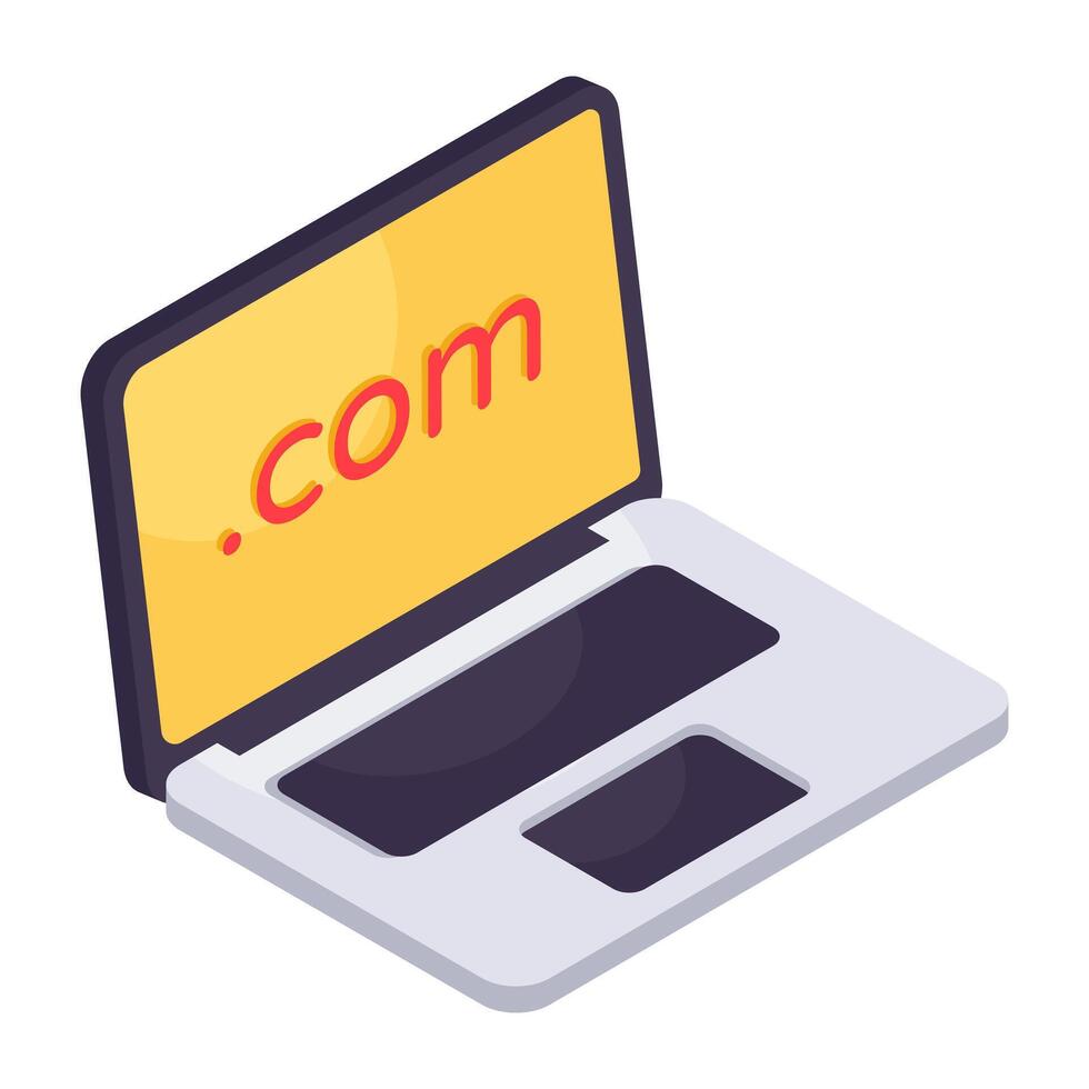 An icon design of web domain vector