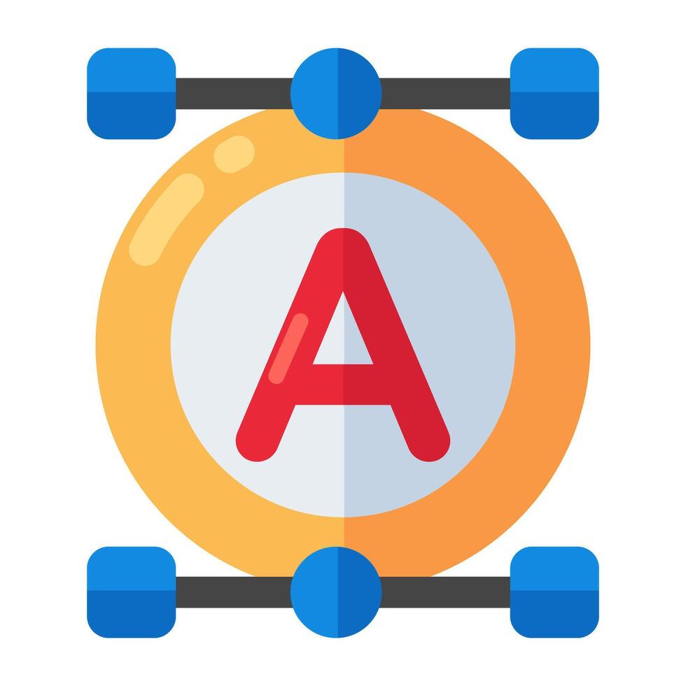 Modern style icon of edit text tool vector