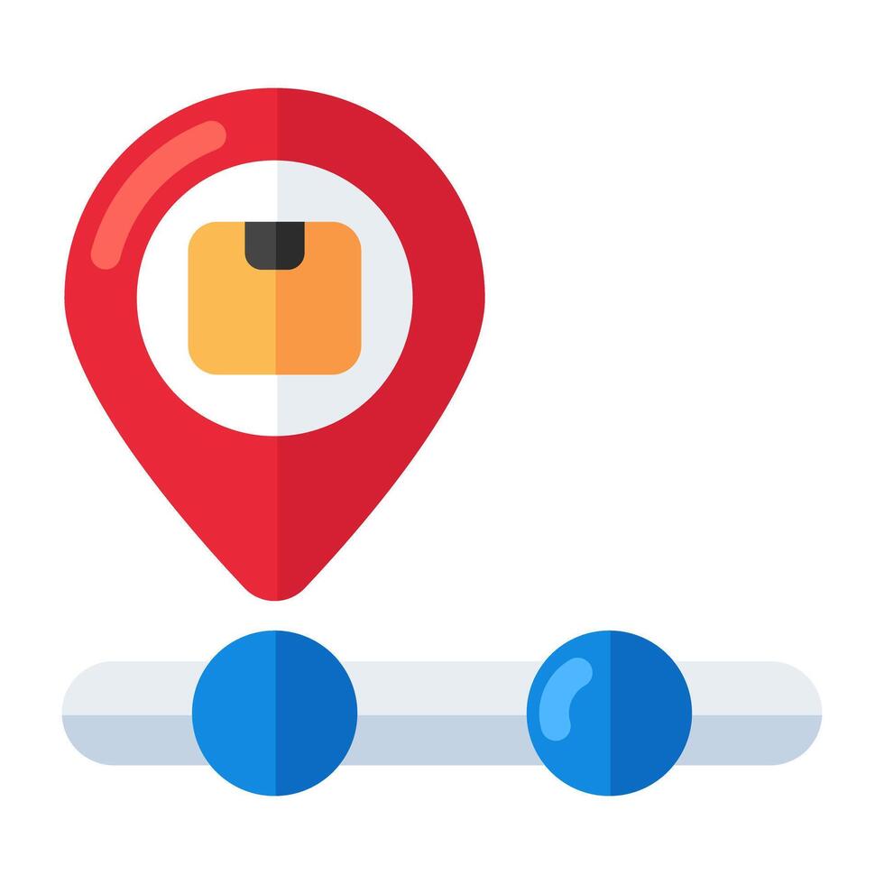 Perfect design icon of parcel location vector