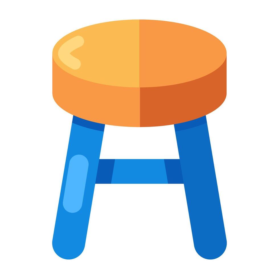 Creative design icon of stool vector