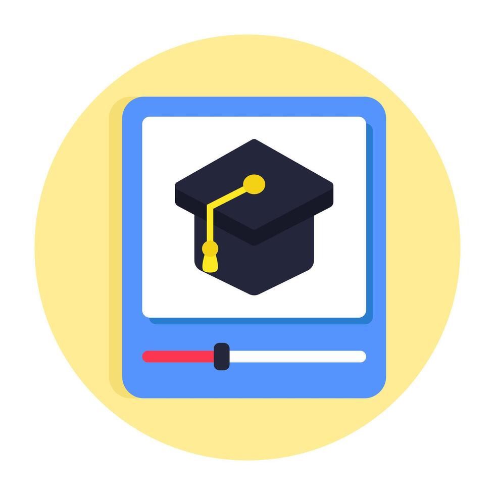 A perfect design icon of online education vector