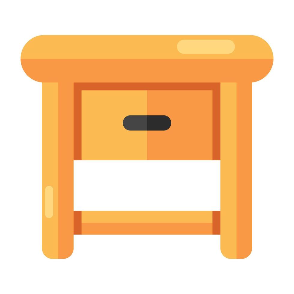 A unique design of chest of drawers, nightstand vector