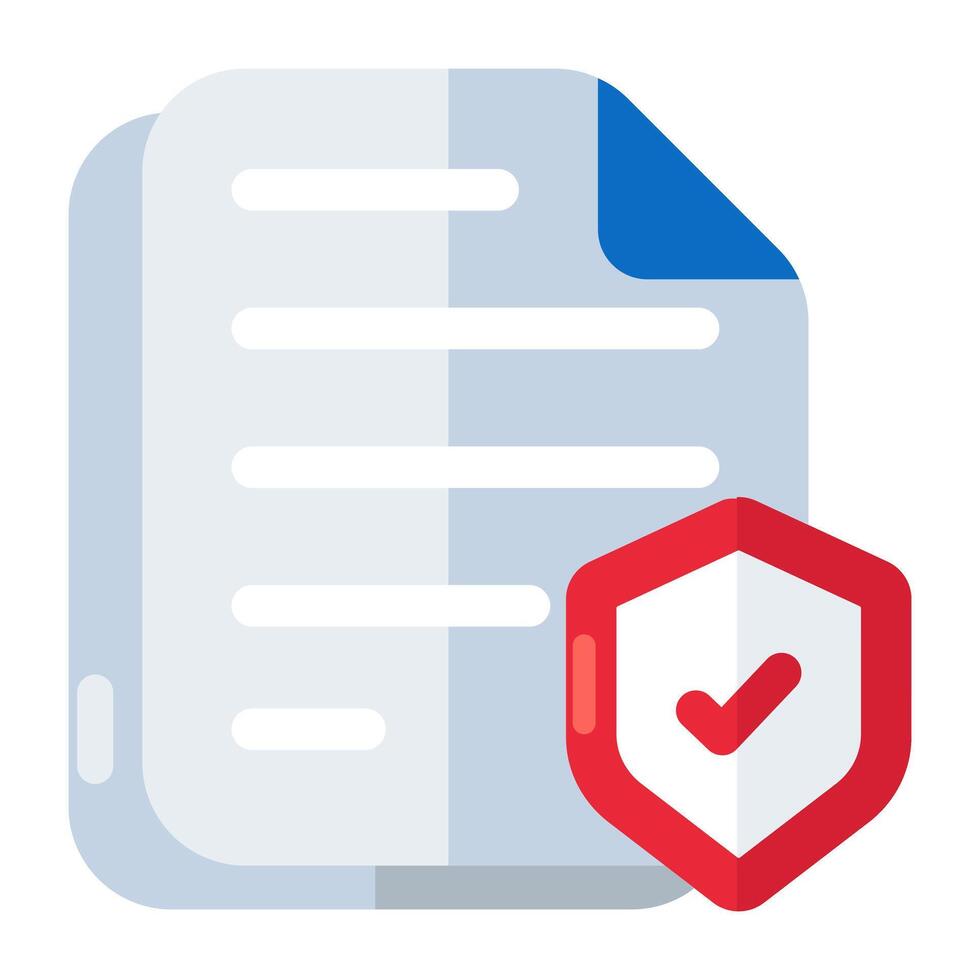 Editable design icon of file vector