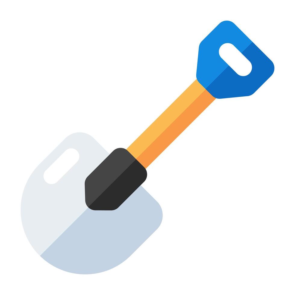 Editable design icon of shovel vector
