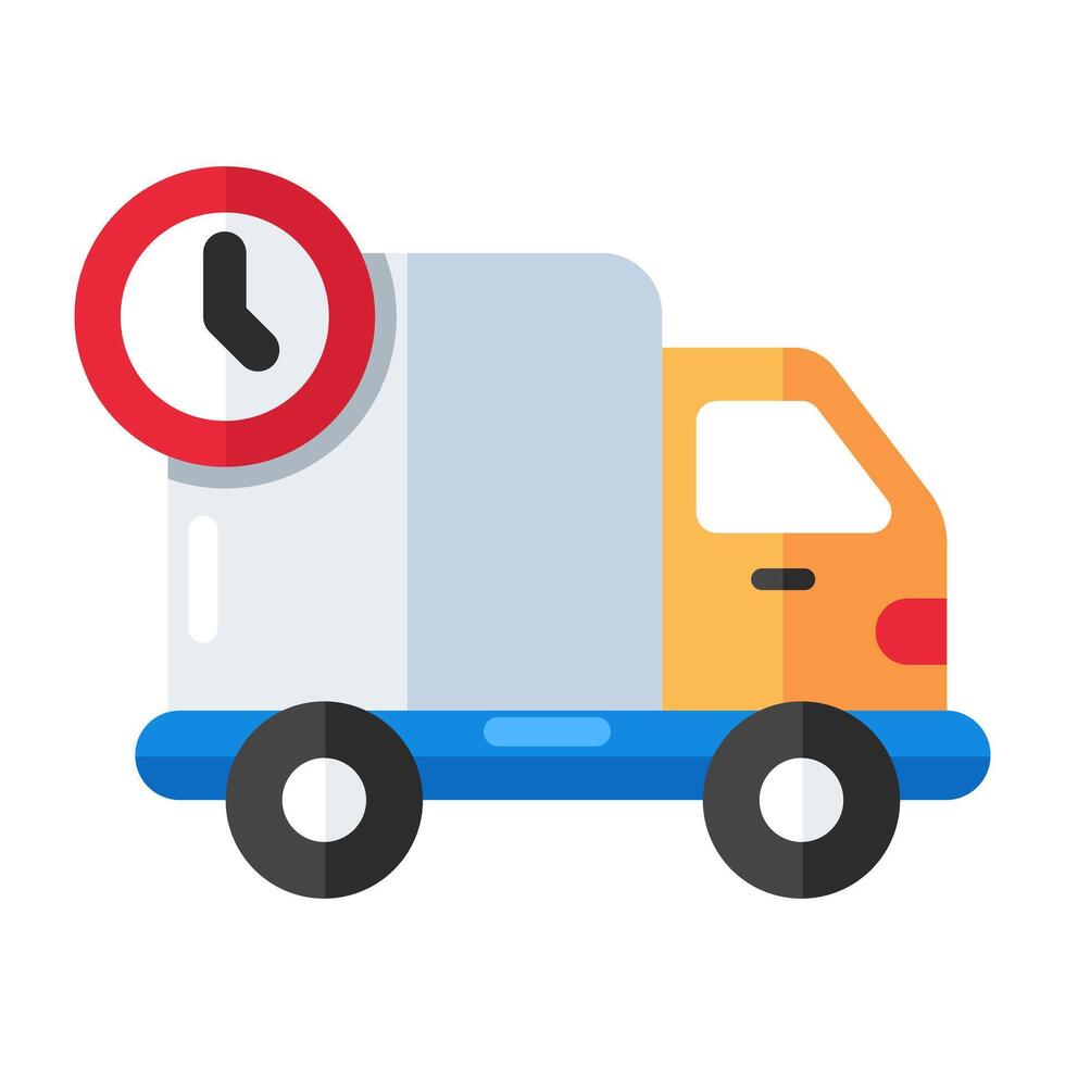 A beautiful design icon of delivery time vector