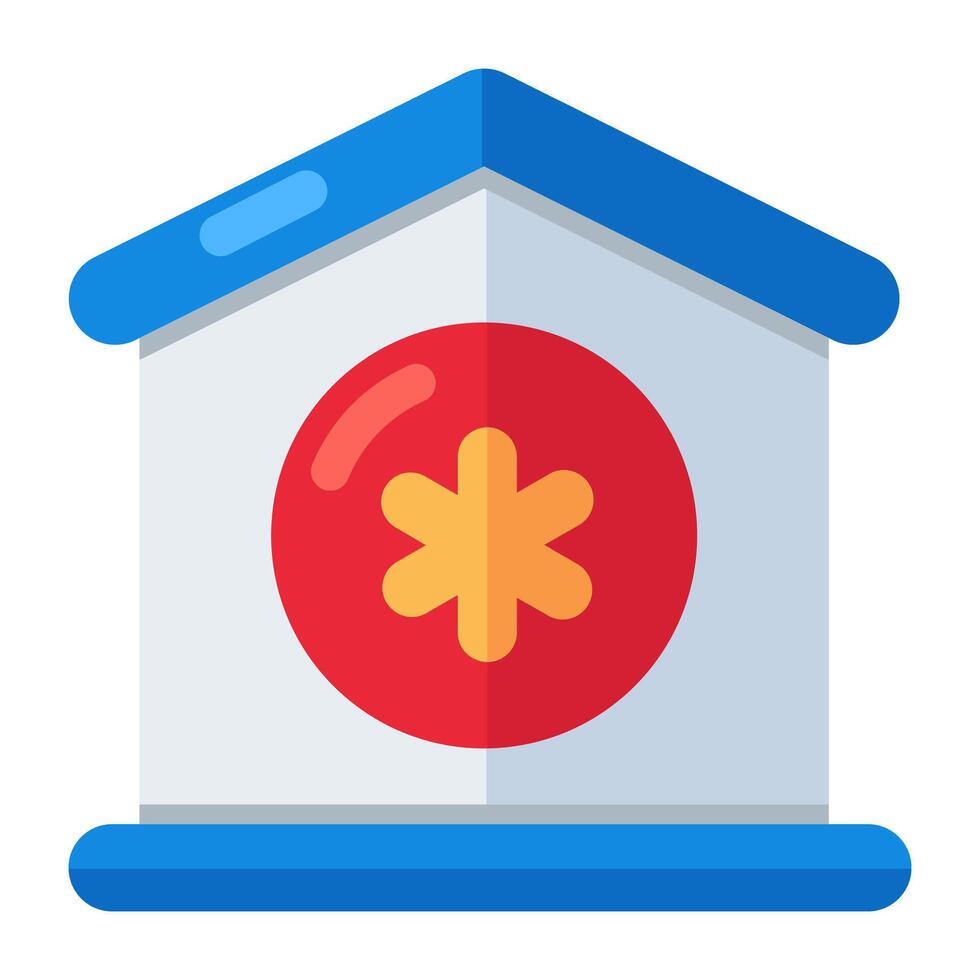 Modern design icon of clinic building vector