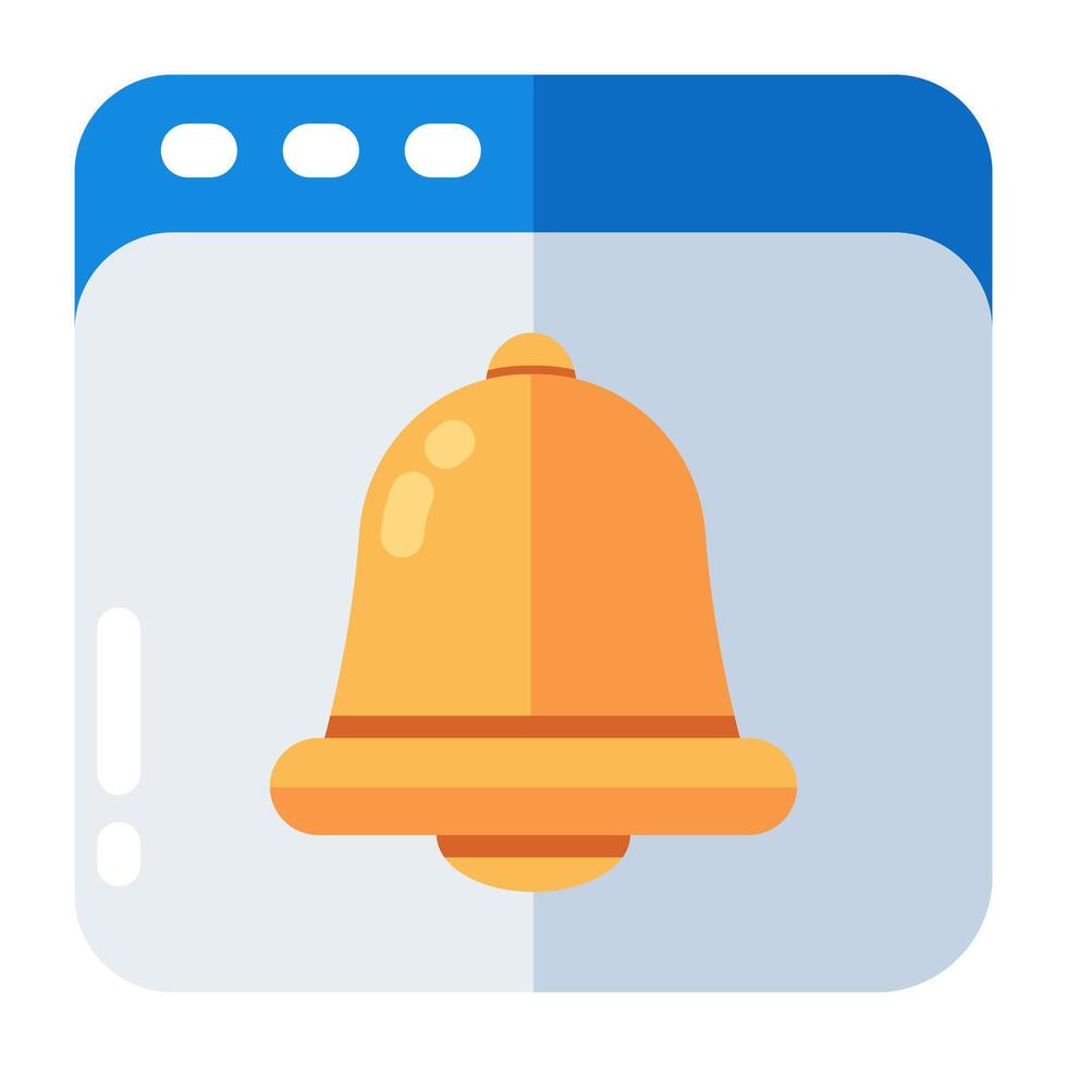 Editable design icon of alarm vector