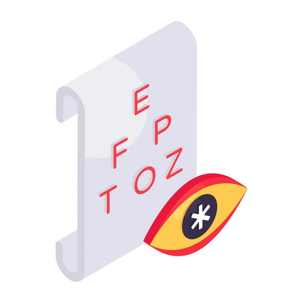 Modern design icon of eye test vector