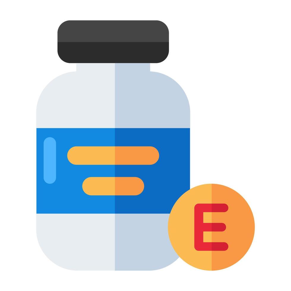A unique design icon of drugs bottle vector
