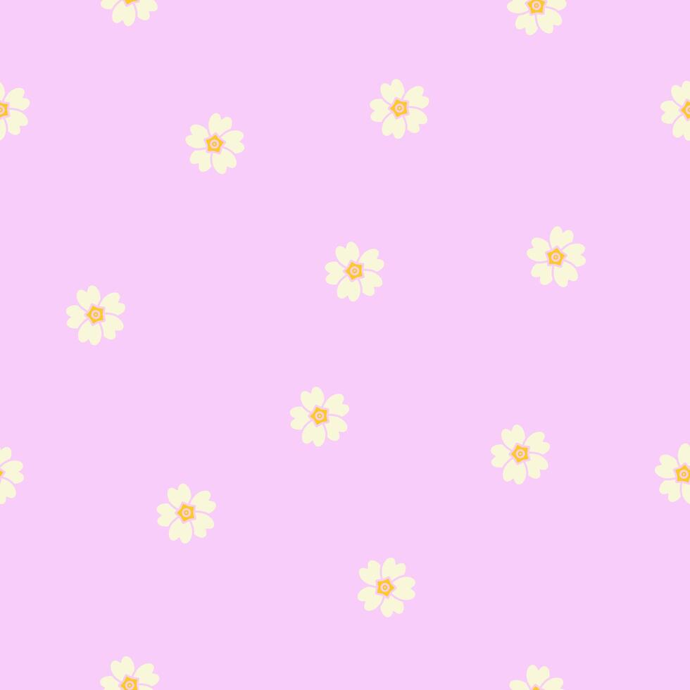 Primula. Primrose. Primula vulgaris. Seamless background texture. vector