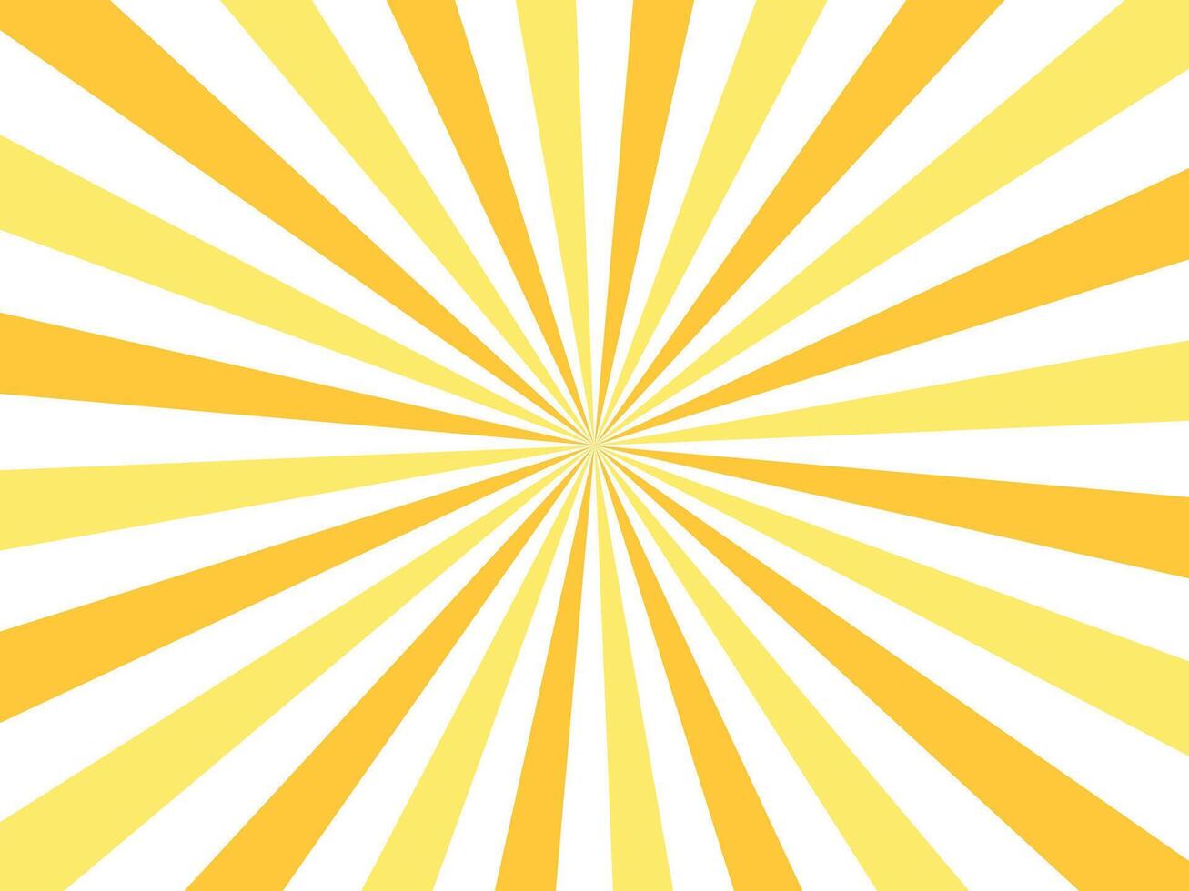 Banner background, rays background template, sunbeam, white, orange and yellow tones vector