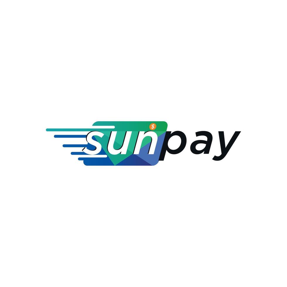 Trusted fast payment method logo design template vector