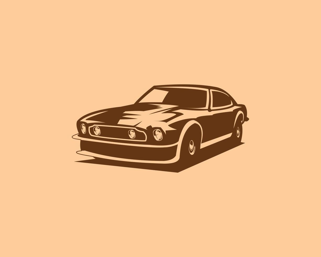 1964 Aston Martin car silhouette logo concept emblem isolated vector
