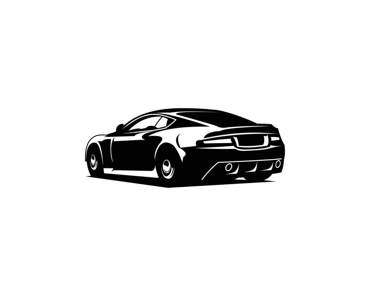 1964 Aston Martin dbs car. best for logos, badges, emblems, icons. isolated white background vector