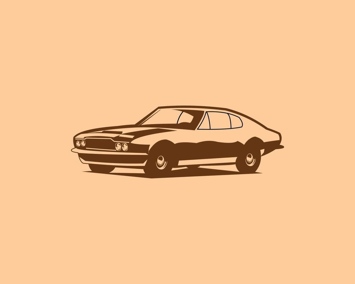 aston martín 1964 Clásico coche. presentado con insignias, emblemas, iconos, diseño pegatinas vector