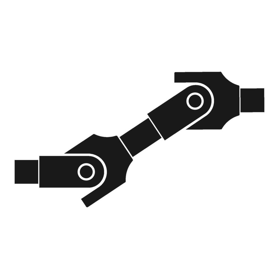 Propeller shafts and universal joints icon vector