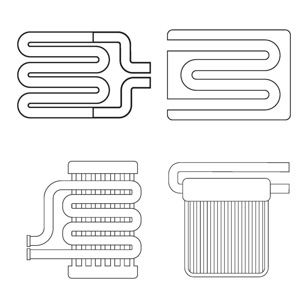 evaporador icono vector