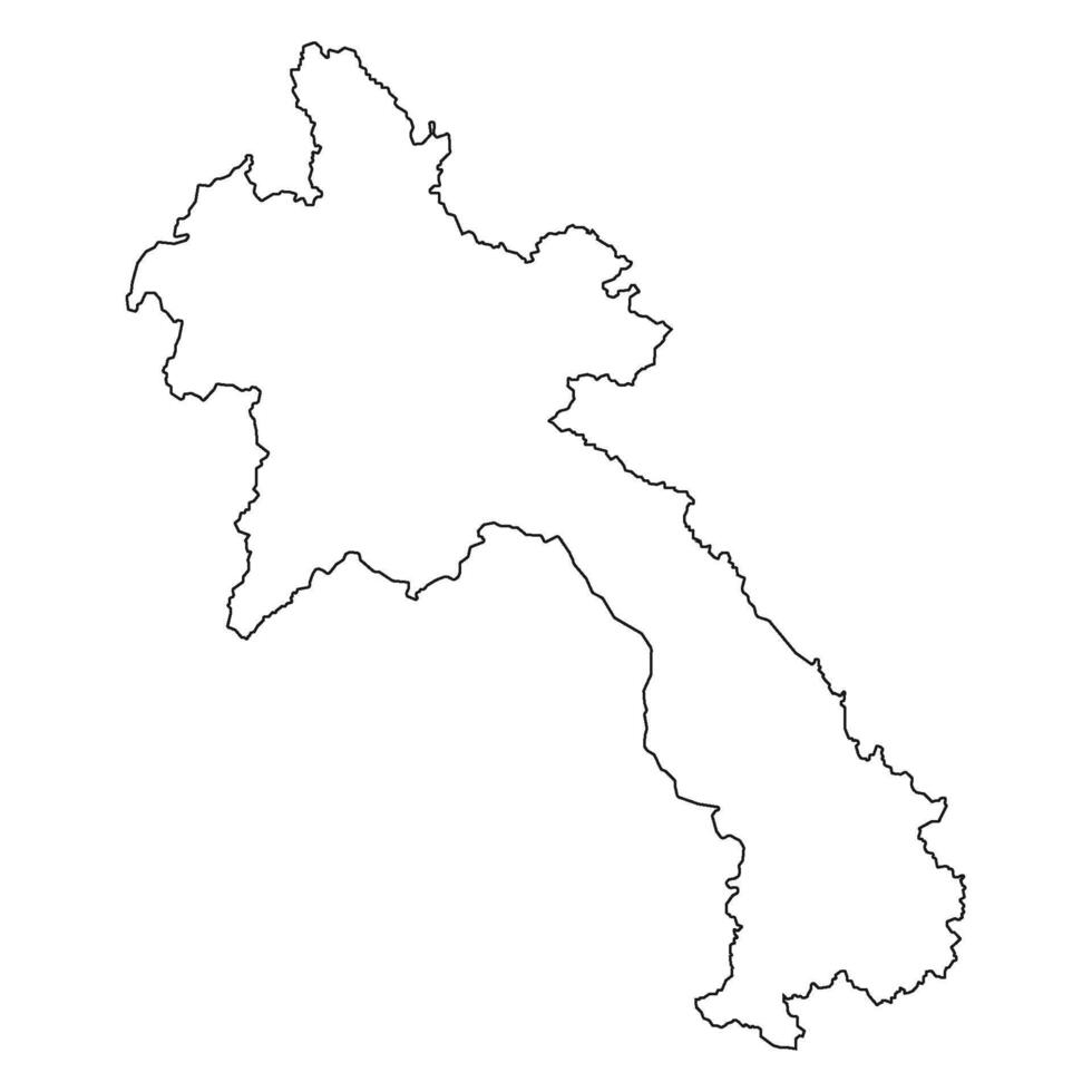 laos map icon vector