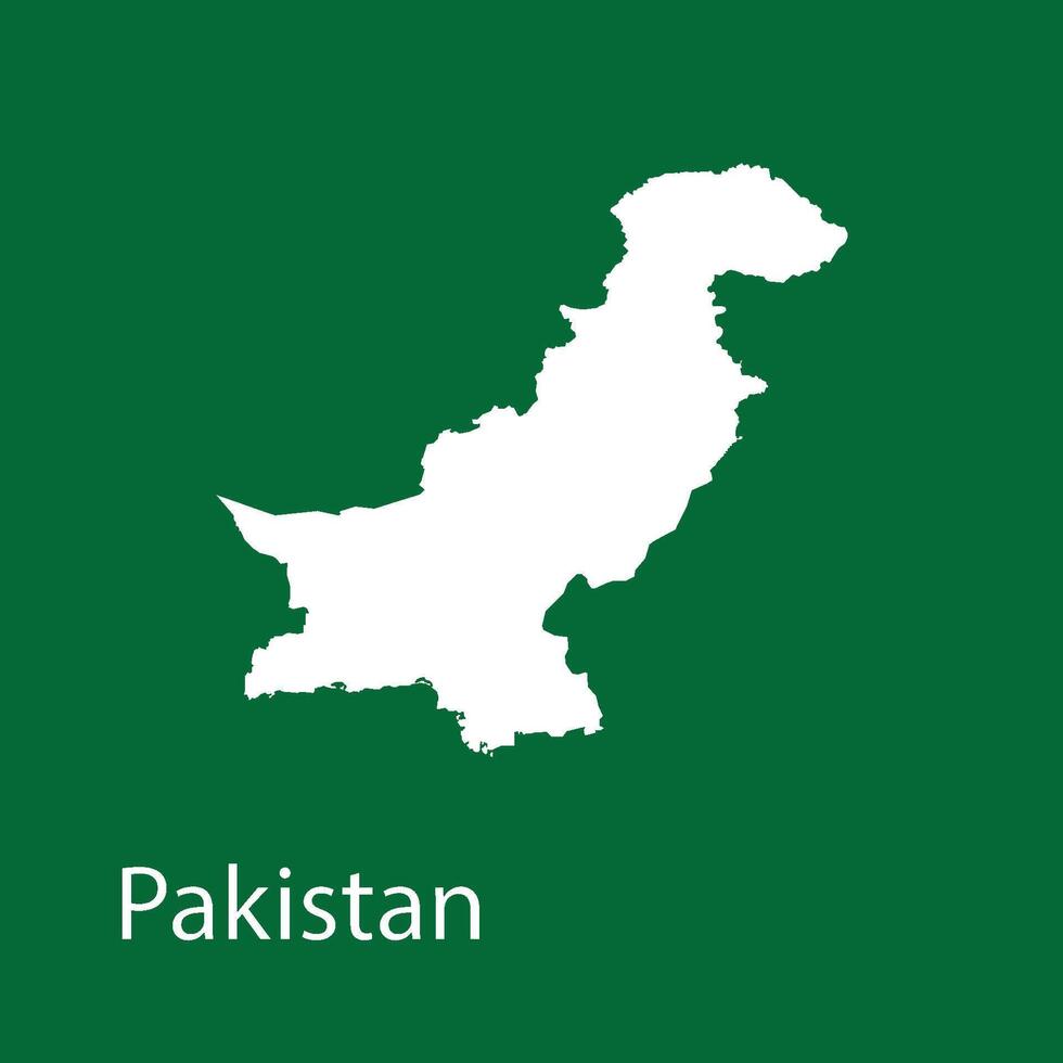 Pakistán mapa icono vector