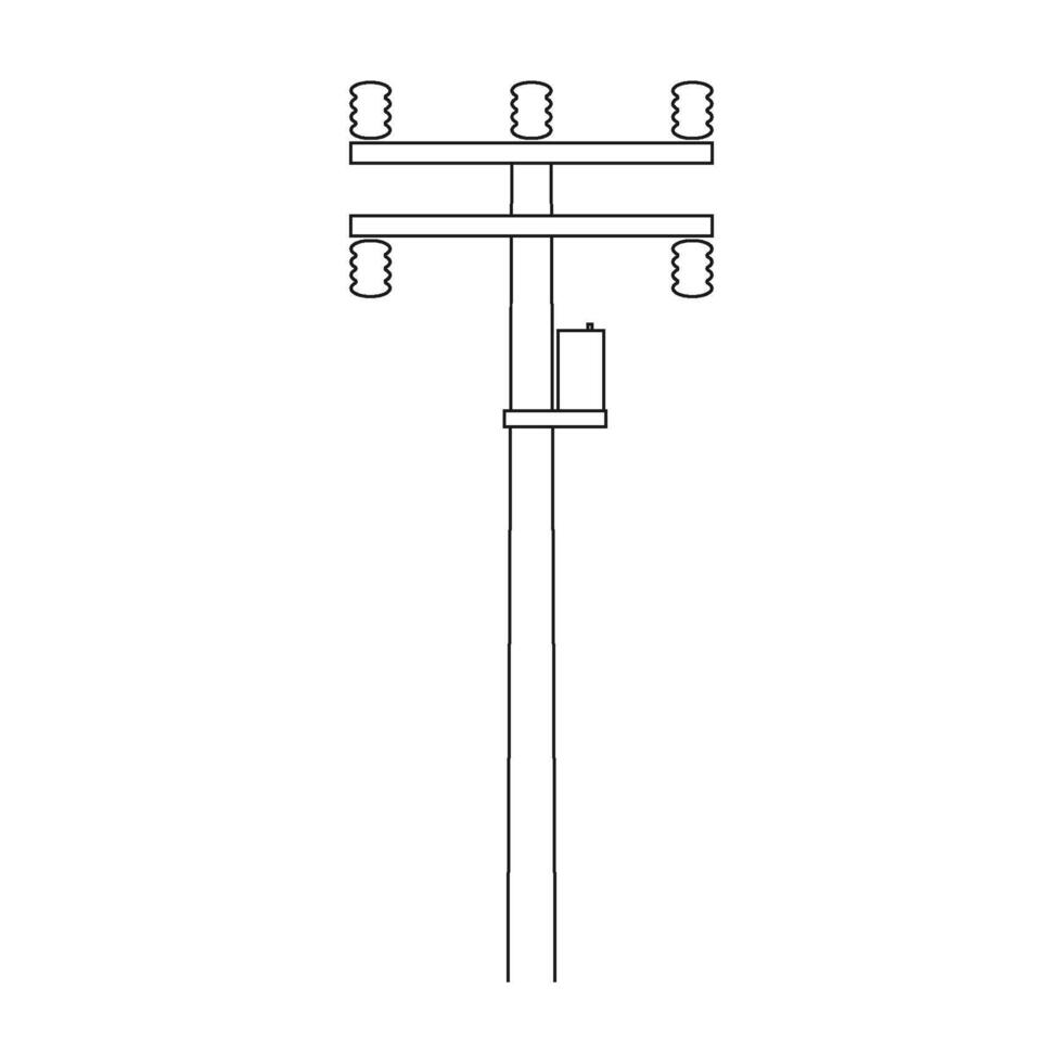 Electric pole icon vector