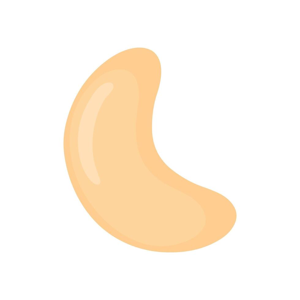 Cashew Nut Flat Icon Vector Illustration