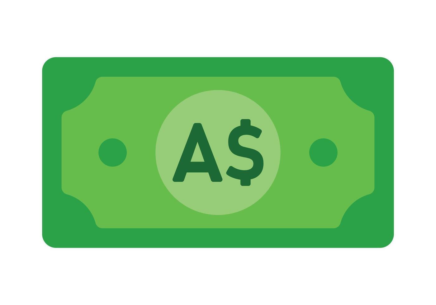 Australian Dollar Money Paper Currency Vector Illustration