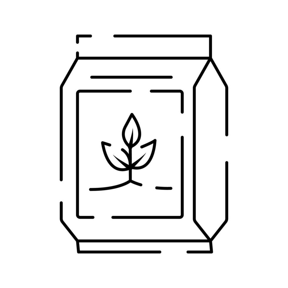 suelo línea icono. sencillo plantas relacionado vector línea icono. contiene tal íconos como hoja en mano y creciente condiciones. semillas y irrigación. primavera.