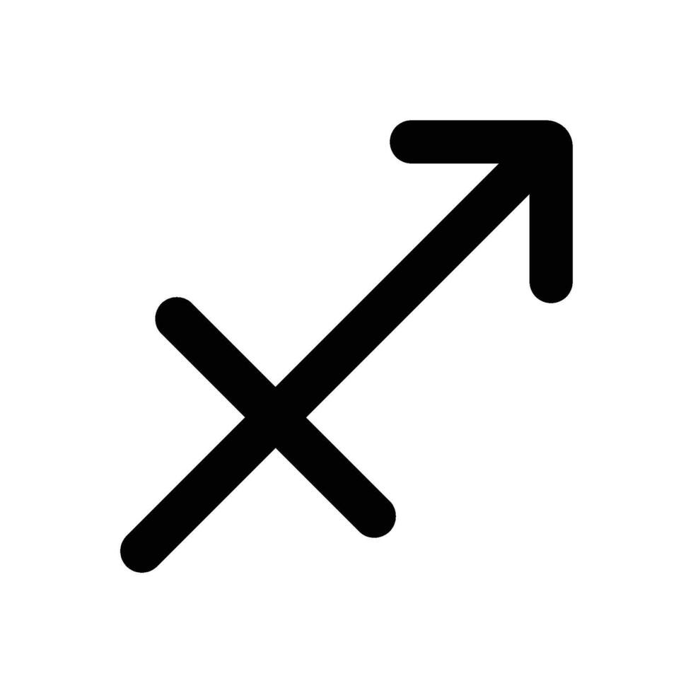 Sagitario zodíaco símbolo icono vector
