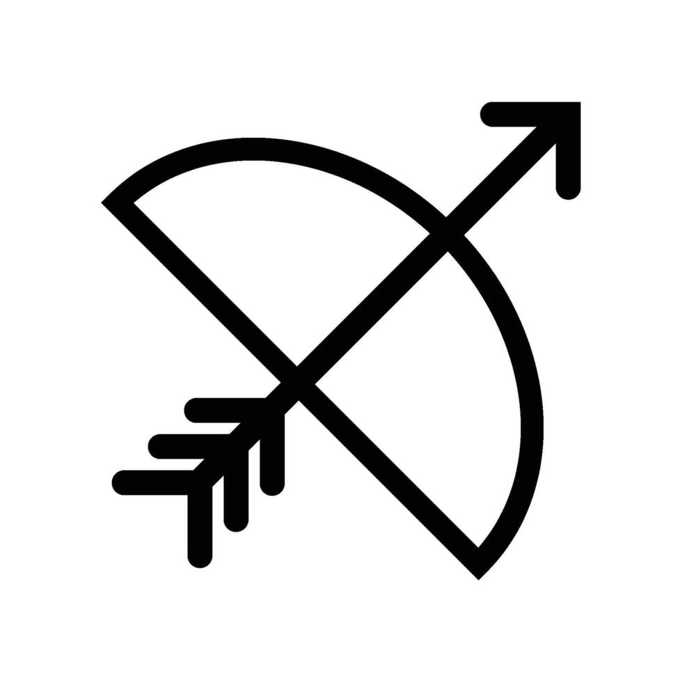 Sagitario zodíaco símbolo icono vector