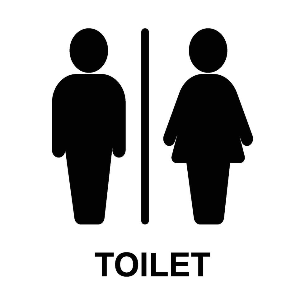 men's and women's toilet icon vector