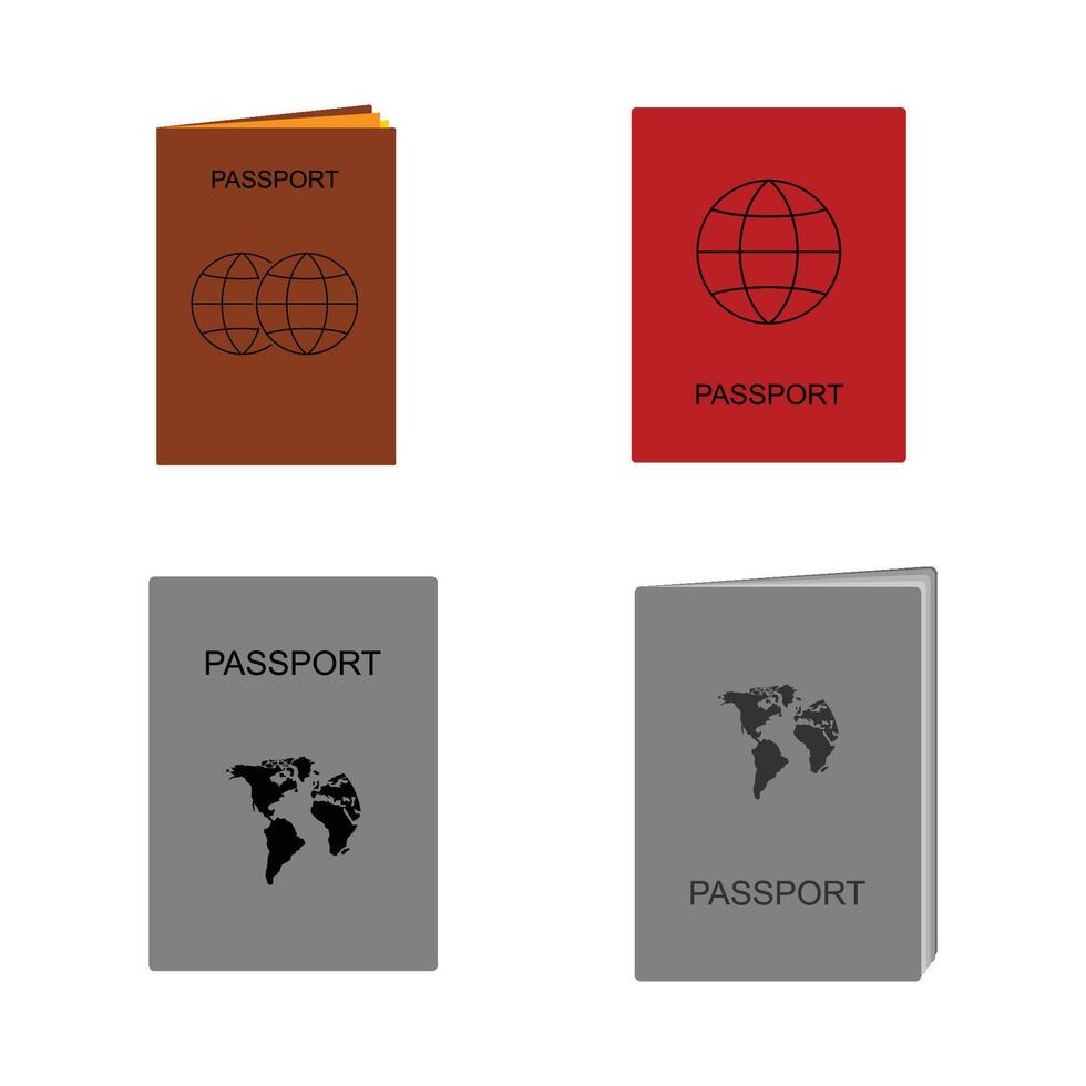 passport icon vector