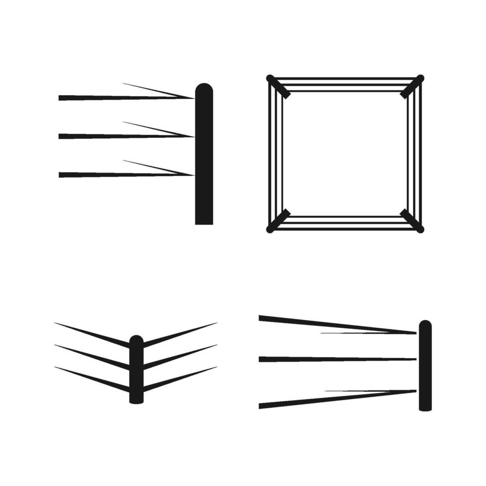 boxing ring icon vector