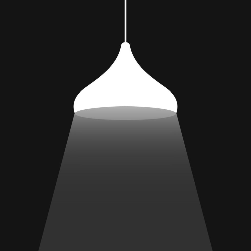 lámpara minimalista diseño antecedentes con contraste color vector