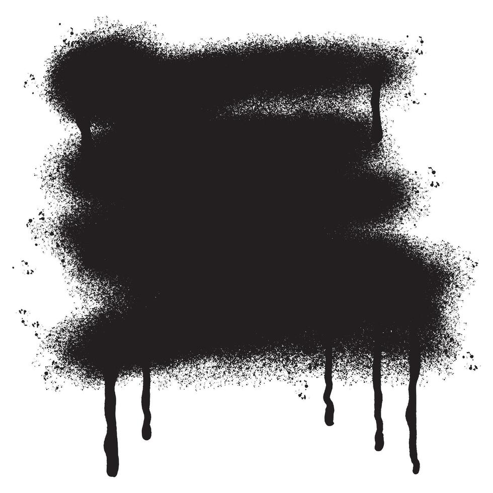 pintada rociar pintado líneas negro tinta salpicaduras aislado en blanco antecedentes. vector