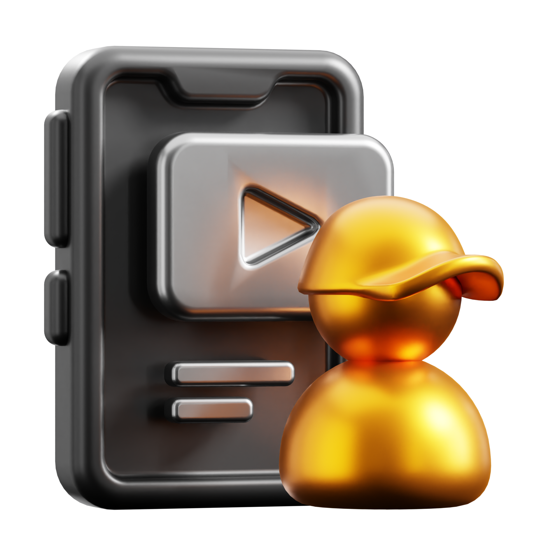 3D Content Creator icon on transparent background 41317405 PNG