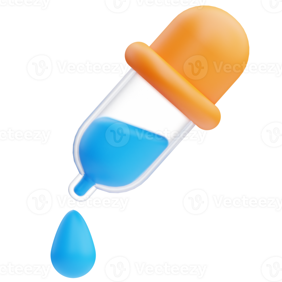 3D Color Picker icon on transparent background png