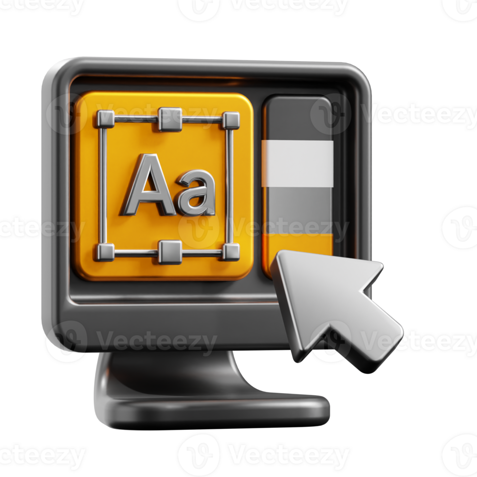 3D Graphic Design App icon on transparent background png