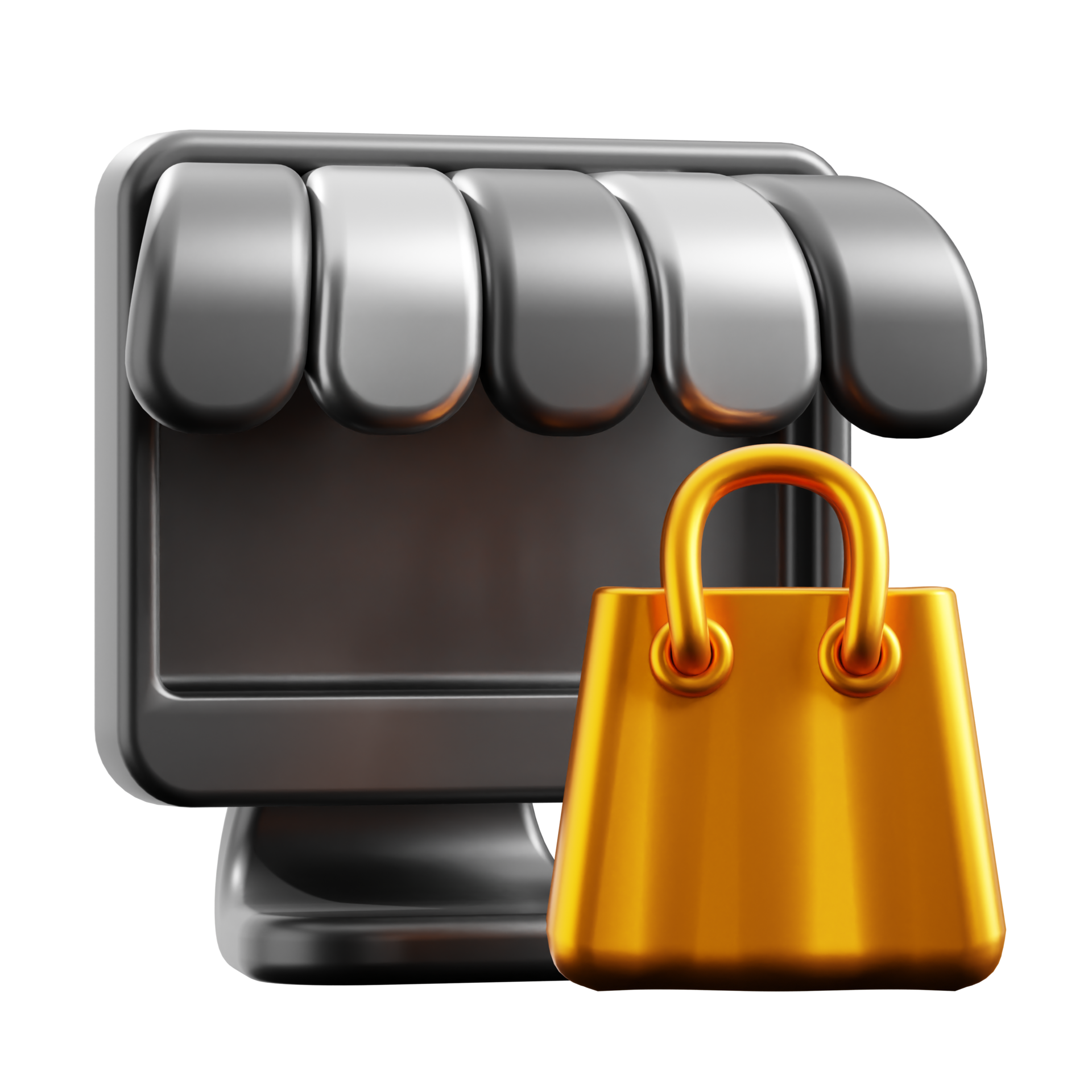 3D Online Store icon on transparent background 41317427 PNG