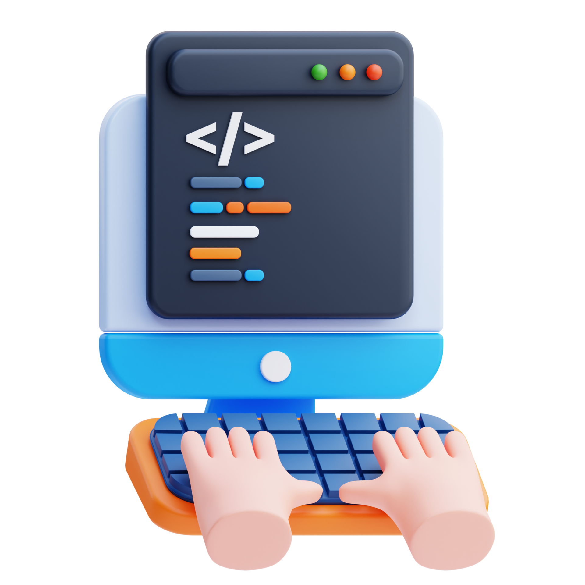 3D Developer icon on transparent background 41317508 PNG