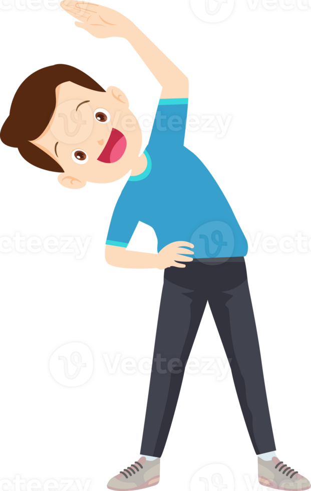 young man exercise actions body healthy png