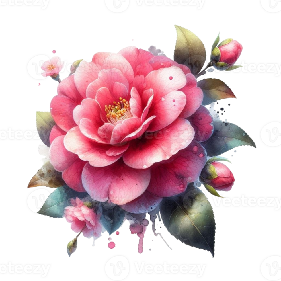 AI generated beautiful flowers spring png