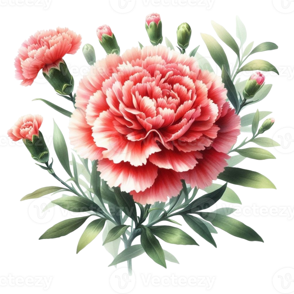 AI generated beautiful flowers spring png