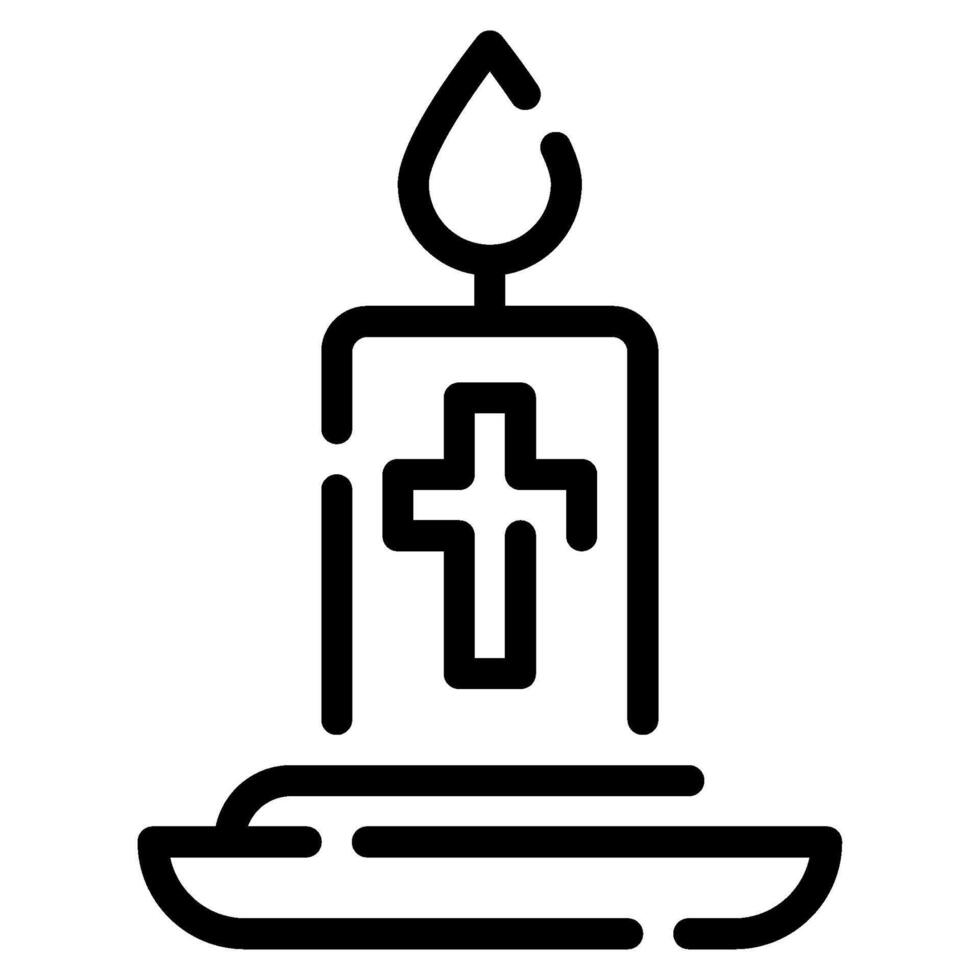 Paschal Candle Icon For web, app, infographic, etc vector