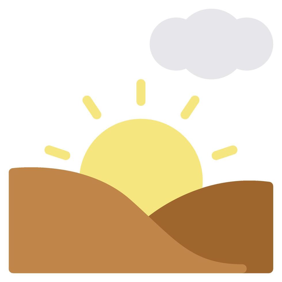 Sunrise Icon For web, app, infographic, etc vector