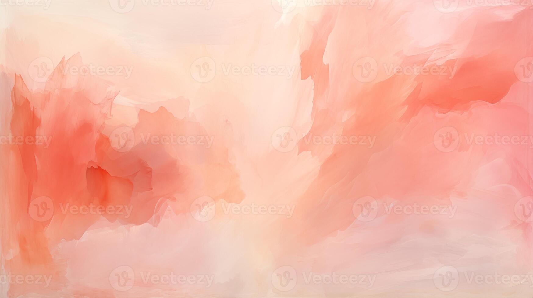 AI generated Peach Watercolor Texture Pattern Background photo