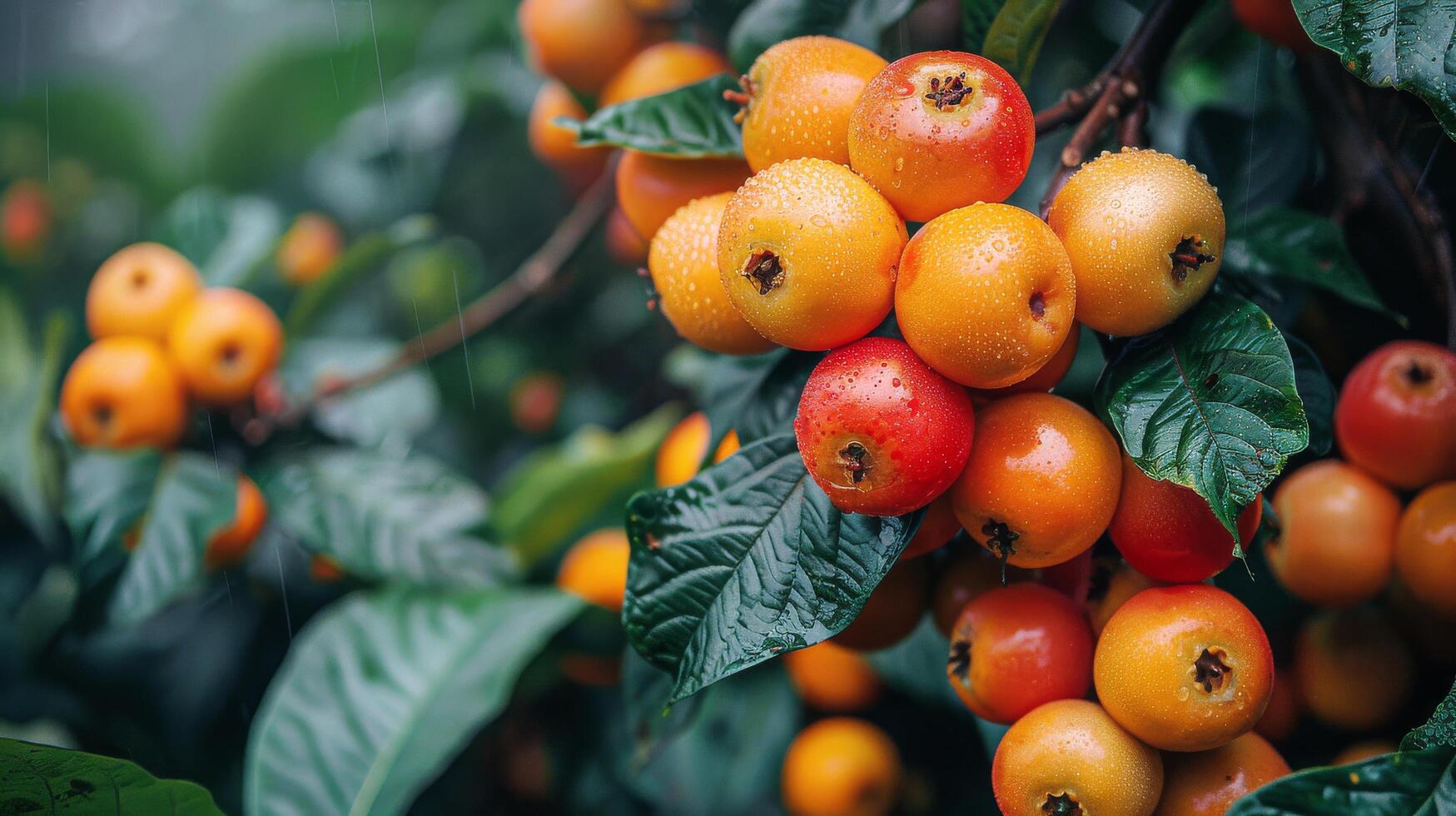 AI generated Tree Filled With Ripe Oranges photo