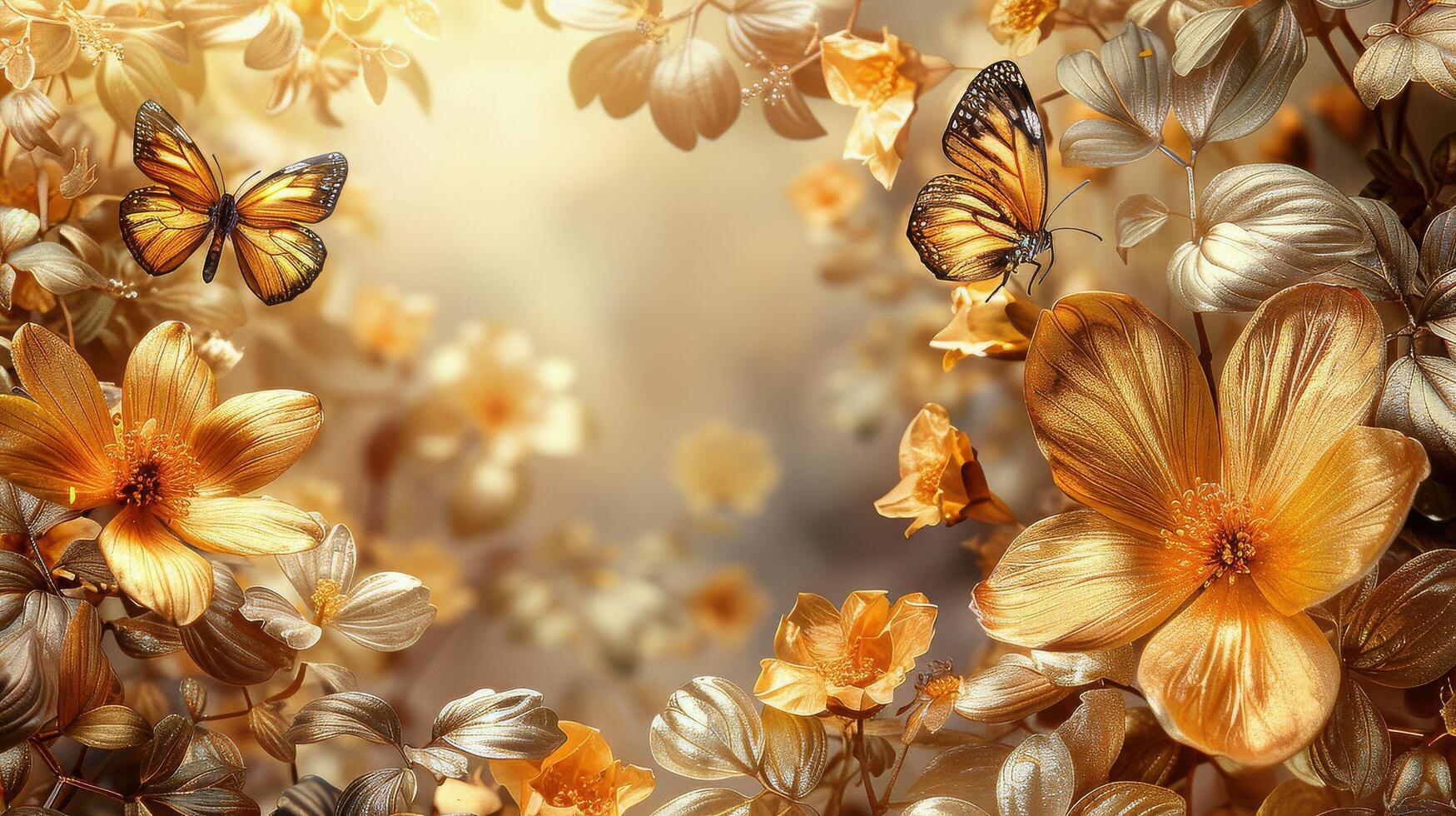 AI generated Close Up of a Flower on a Tree photo