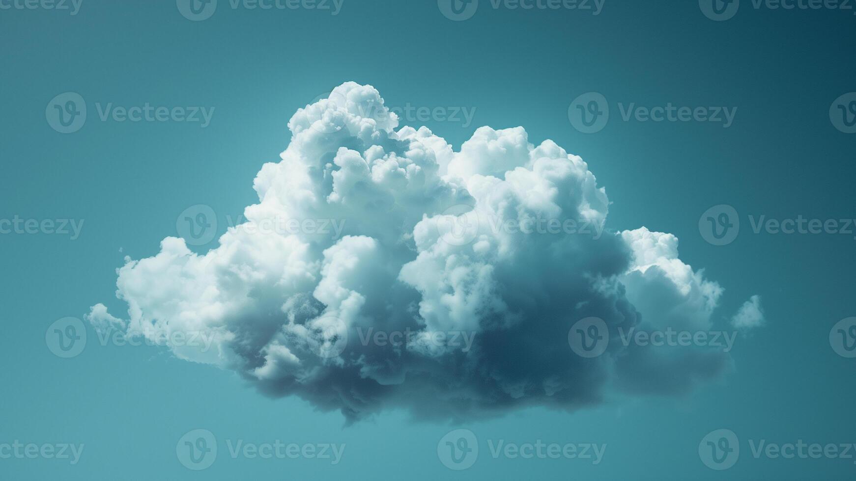 AI generated clouds in the blue sky background photo