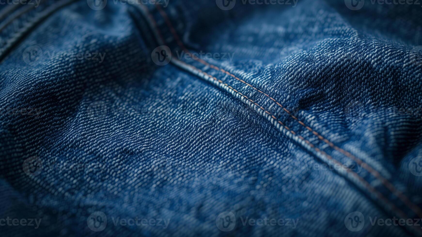 AI generated closeup of jeans texture photo